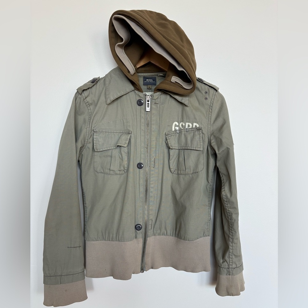 G-Star Raw Vintage Jacket with Hood, Women Size M